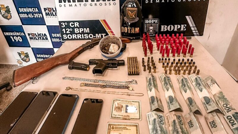 Polícia Militar intercepta venda ilegal de armas e prende dois homens em flagrante