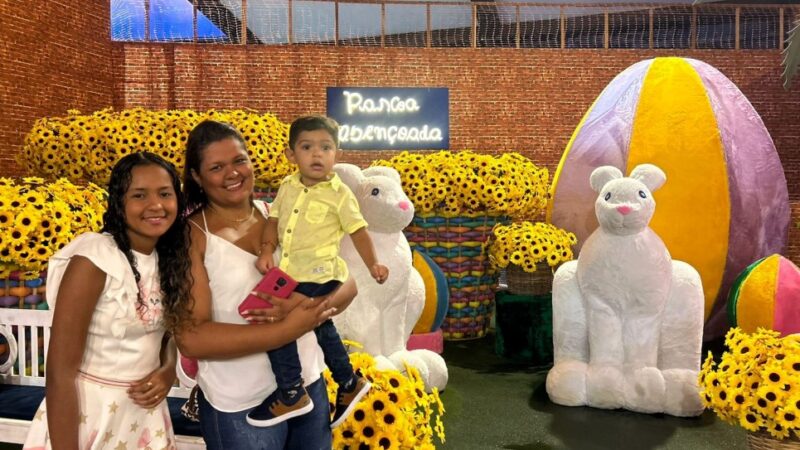 “Olhar sensível da primeira-dama e do governador é muito importante para as crianças”, destaca mãe sobre a Páscoa Abençoada do SER Família