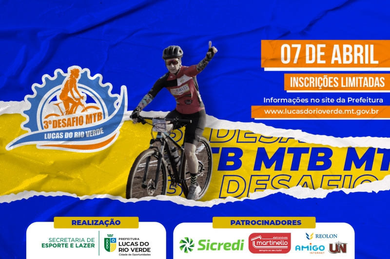 Desafio MTB: Percurso da prova terá 45 quilômetros em estradas rurais