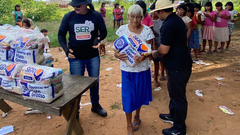 Comunidades indígenas de MT receberão 2.480 cestas de alimentos e kits de higiene em abril
