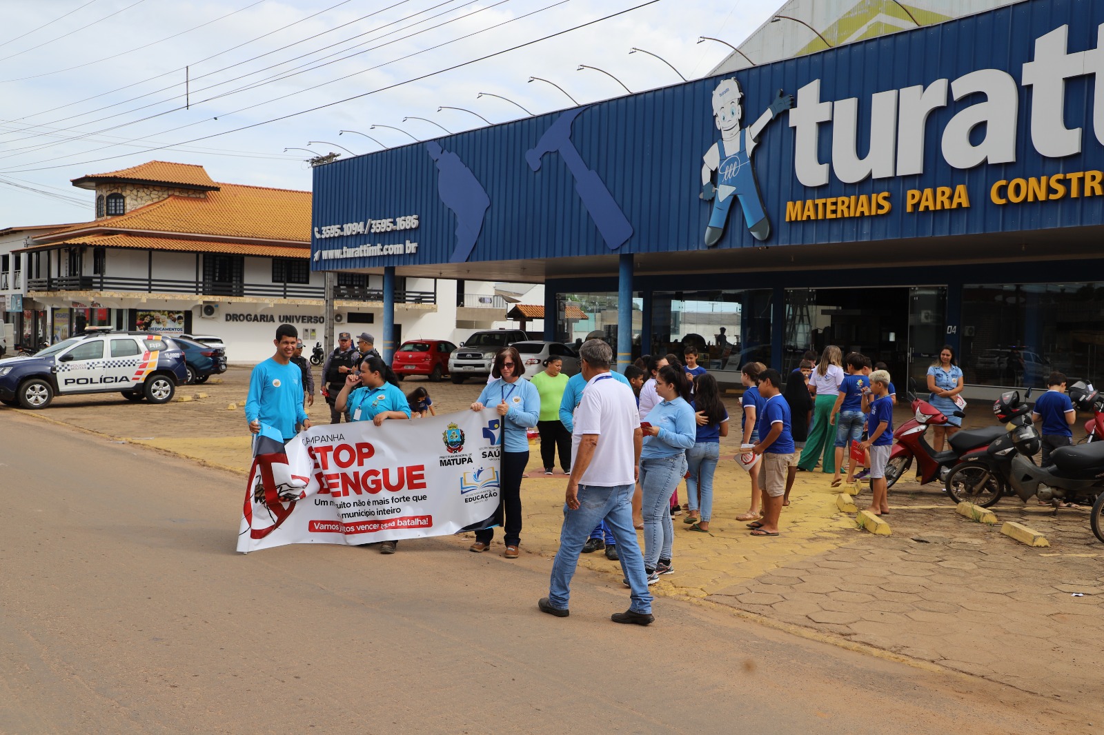PIT STOP NO CENTRO DE MATUPÁ DANDO INÍCIO A MAIS UMA EDIÇÃO DO PROJETO TODOS CONTRA A DENGUE.