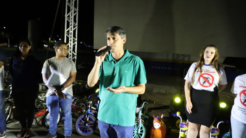 PROJETO PIT STOP DENGUE CONTOU COM SHOW DE TCHÓ E BÉPPI E PREFEITURA DE MATUPÁ FAZ ENTREGA DE PRÊMIOS A ALUNOS E ESCOLAS.