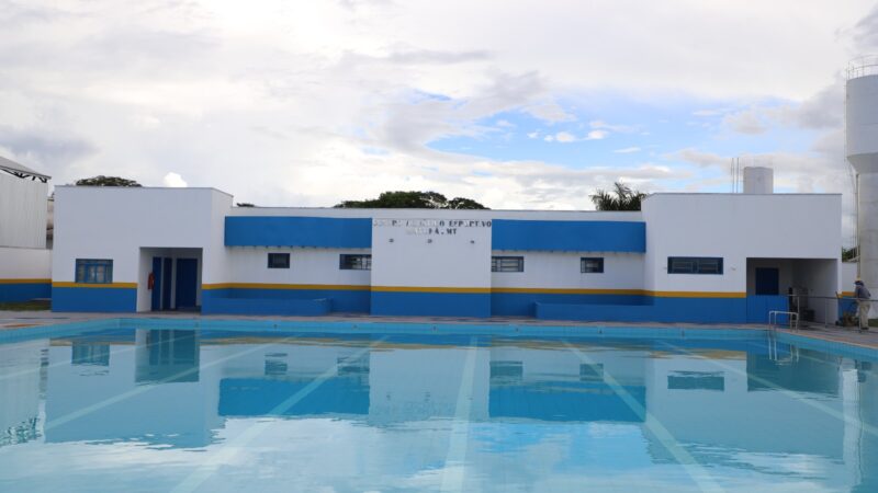 SECRETARIA DE ESPORTES REALIZA REVITALIZAÇÃO DO CENTRO AQUÁTICO DE MATUPÁ.