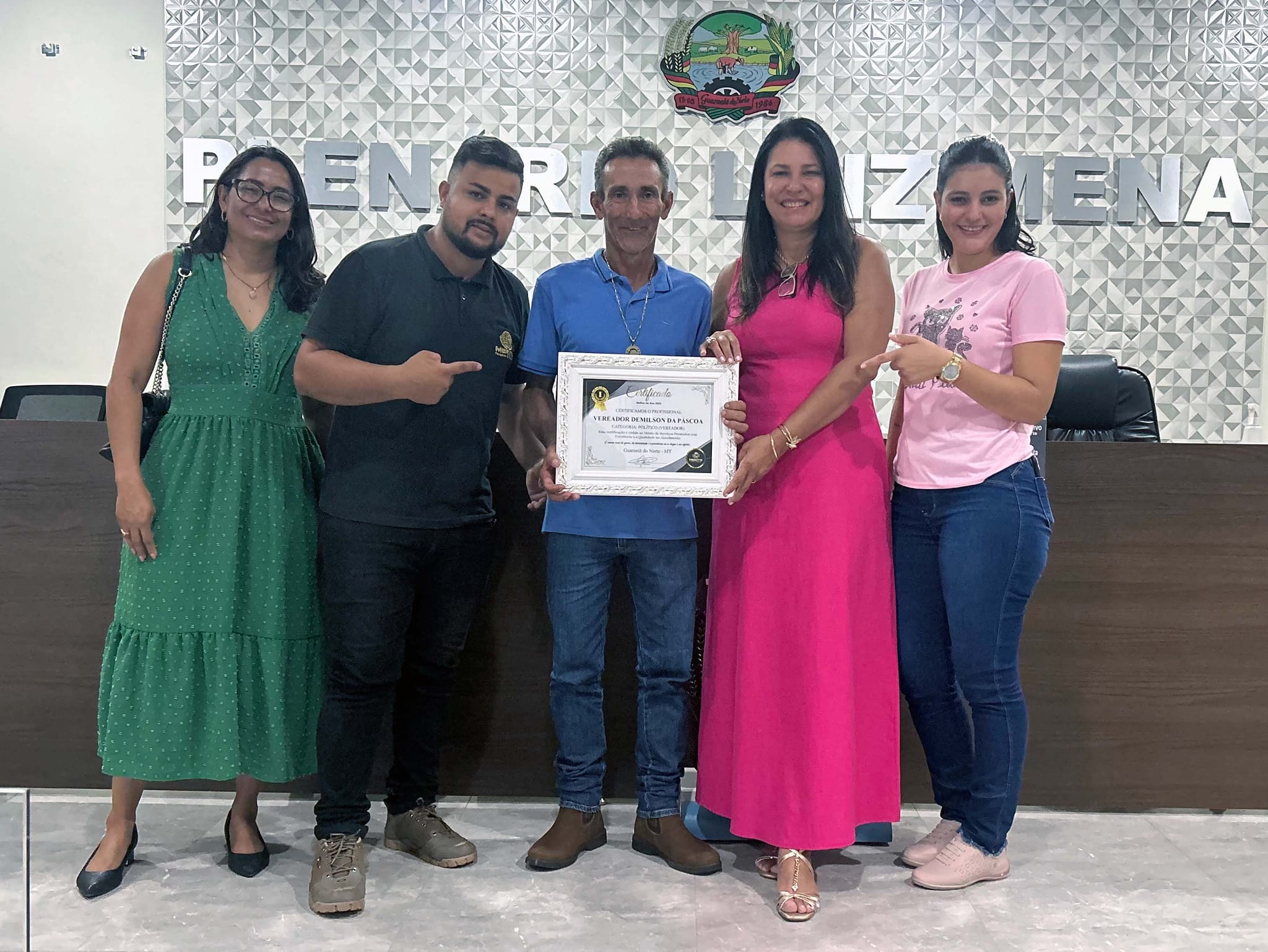 Demilson da Páscoa recebe Certificado de Vereador mais atuante em Guarantã do Norte