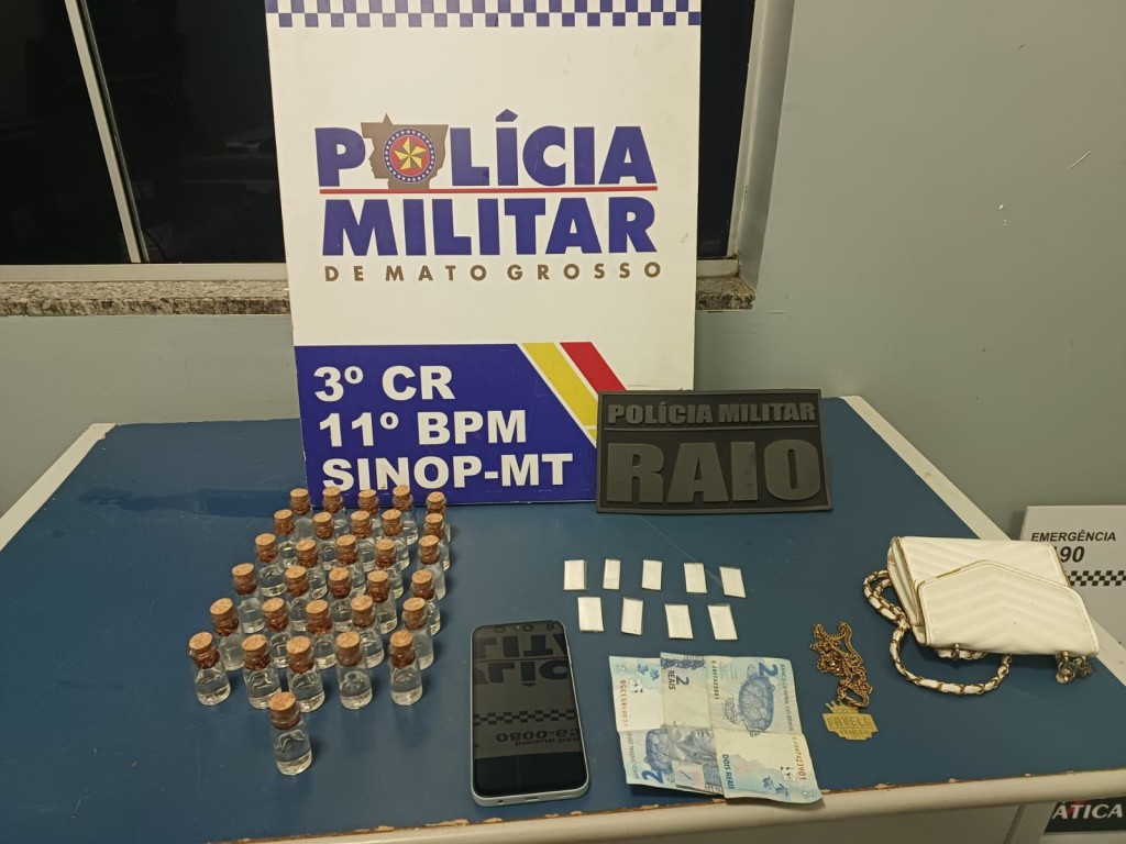 Dois adolescentes são apreendidos pela PM por tráfico de drogas em Sinop