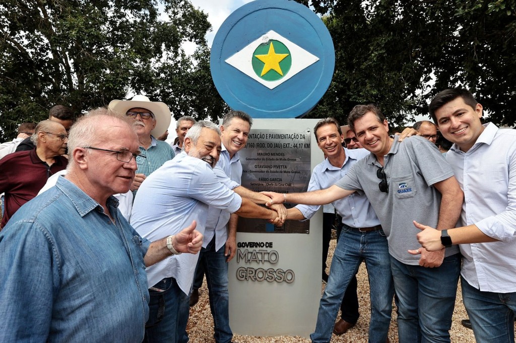Governo entrega Rodovia do Jaú em Juara: “É mais qualidade de vida para as pessoas”, destaca prefeito