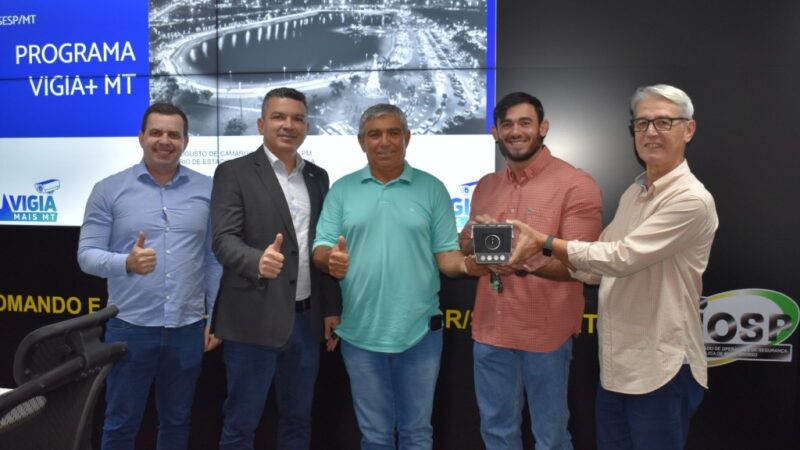 Sesp reforça segurança em Nossa Senhora do Livramento com câmeras do programa Vigia Mais MT