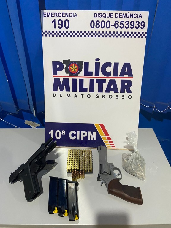 Polícia Militar prende suspeito por ameaça contra ex-namorada e porte ilegal de arma de fogo