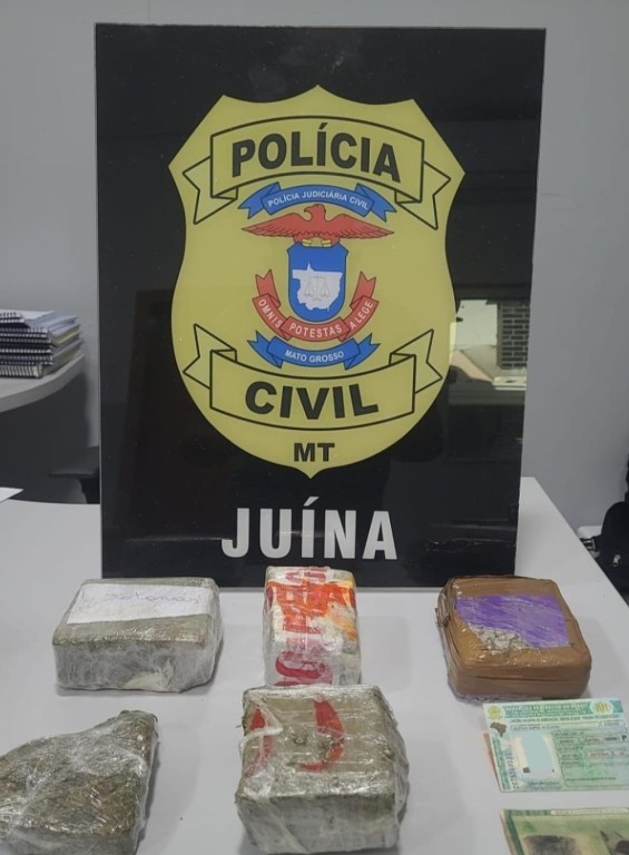 Dupla investigada por fomentar tráfico em Juína é detida com cinco tabletes de entorpecentes