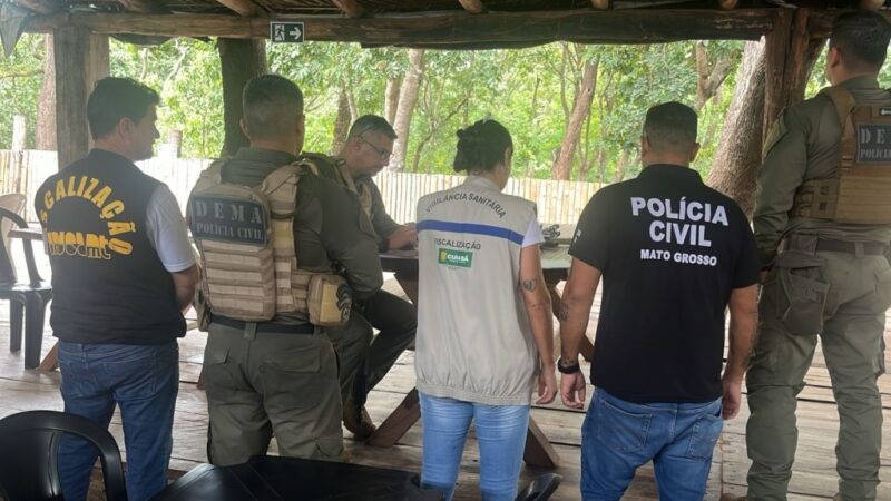 Polícia Civil, Indea e Vigilância Sanitária interditam frigorífico clandestino na Capital