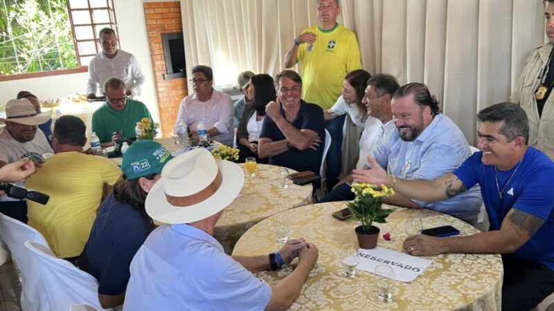 Dorner se encontra com Bolsonaro; “é o candidato do PL em Sinop”, diz Rosana