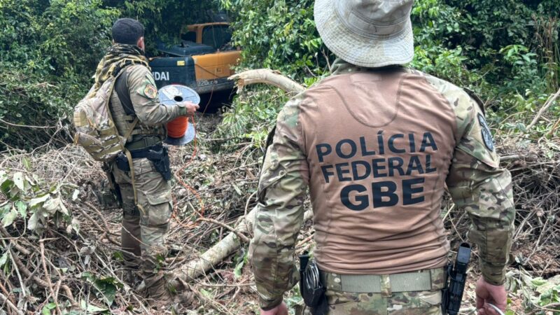 Ação conjunta destrói 22 pás-carregadeiras em operação contra garimpo ilegal em Mato Grosso