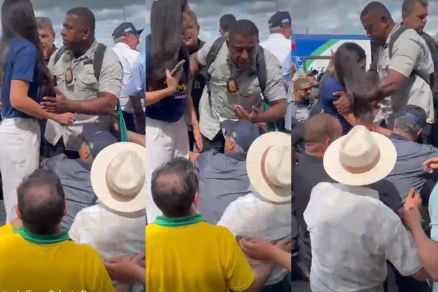 veja o vídeo: Candidato à reeleição, Dorner é barrado em carro de Bolsonaro