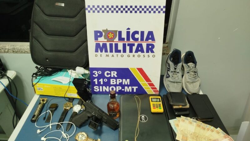 Polícia Militar prende suspeito, apreende adolescente e recupera veículos roubados