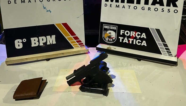 PM prende homem e apreende adolescente por porte ilegal de arma de fogo
