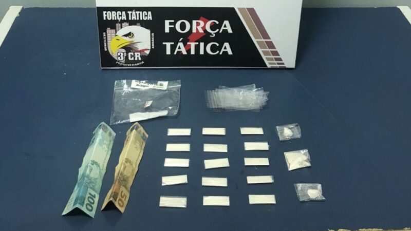 Polícia Militar prende 3 pessoas e apreende adolescente em flagrante por tráfico de drogas em Sinop
