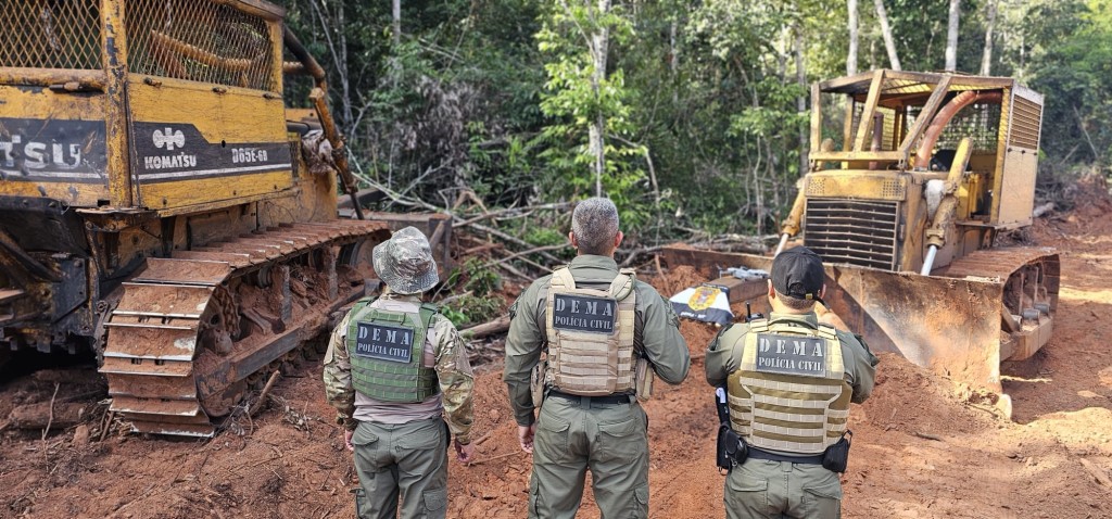 Polícia Civil realiza operação de fiscalização ambiental em propriedades em Feliz Natal e Vera