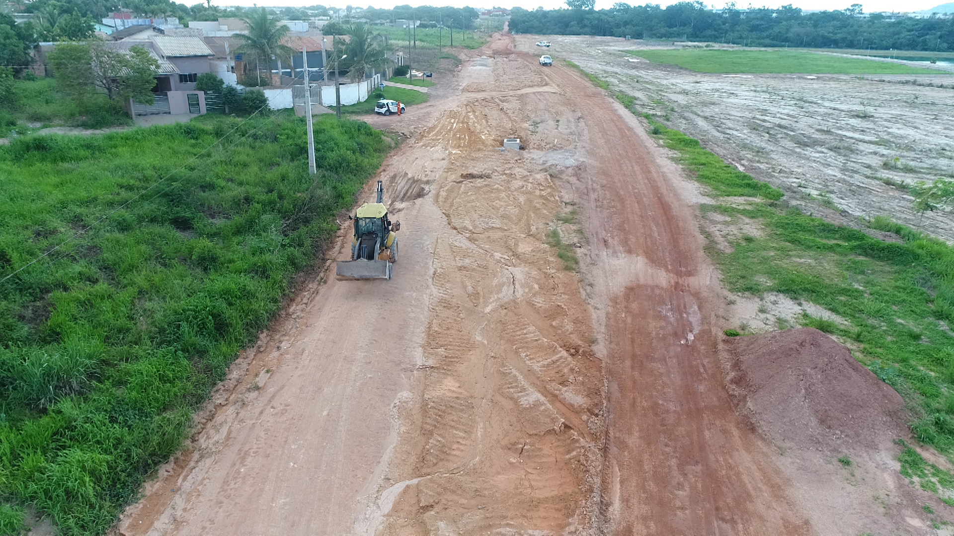 Prefeito Érico Stevan vistoria obras de pavimentação asfáltica da MT 419 em Guarantã do Norte