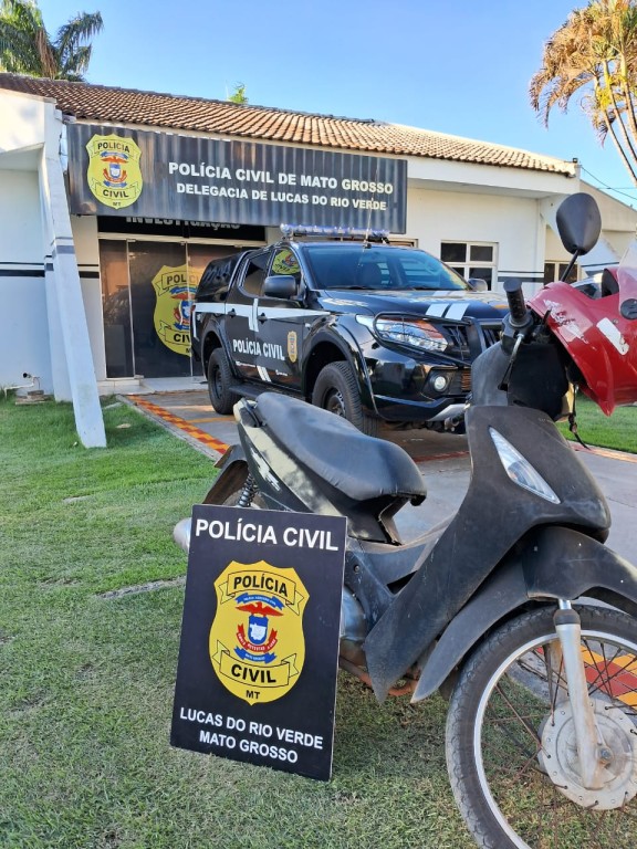 Polícia Civil recupera motocicleta que sumiu após vítima sofrer acidente em Lucas do Rio Verde