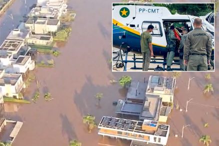 Militares de MT resgatam pacientes no RS: “Ajudamos no que dá”