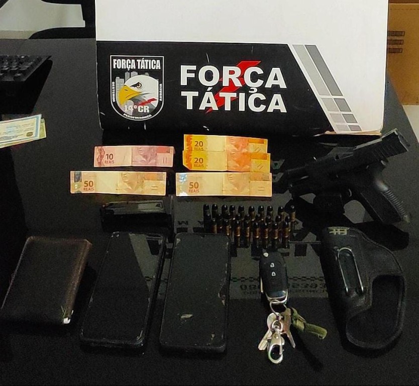 Força Tática prende homem por porte ilegal de arma em Nova Mutum