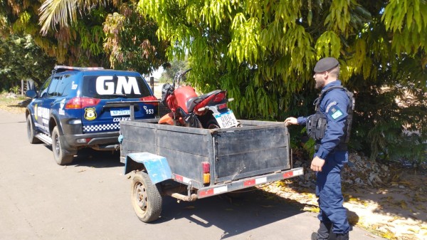Colíder: Moto furtada em borracharia é localizada pela Guarda Municipal