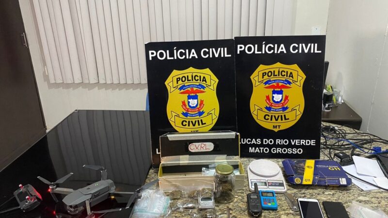 Envolvidos em tráfico de drogas e receptação são presos em Lucas do Rio Verde