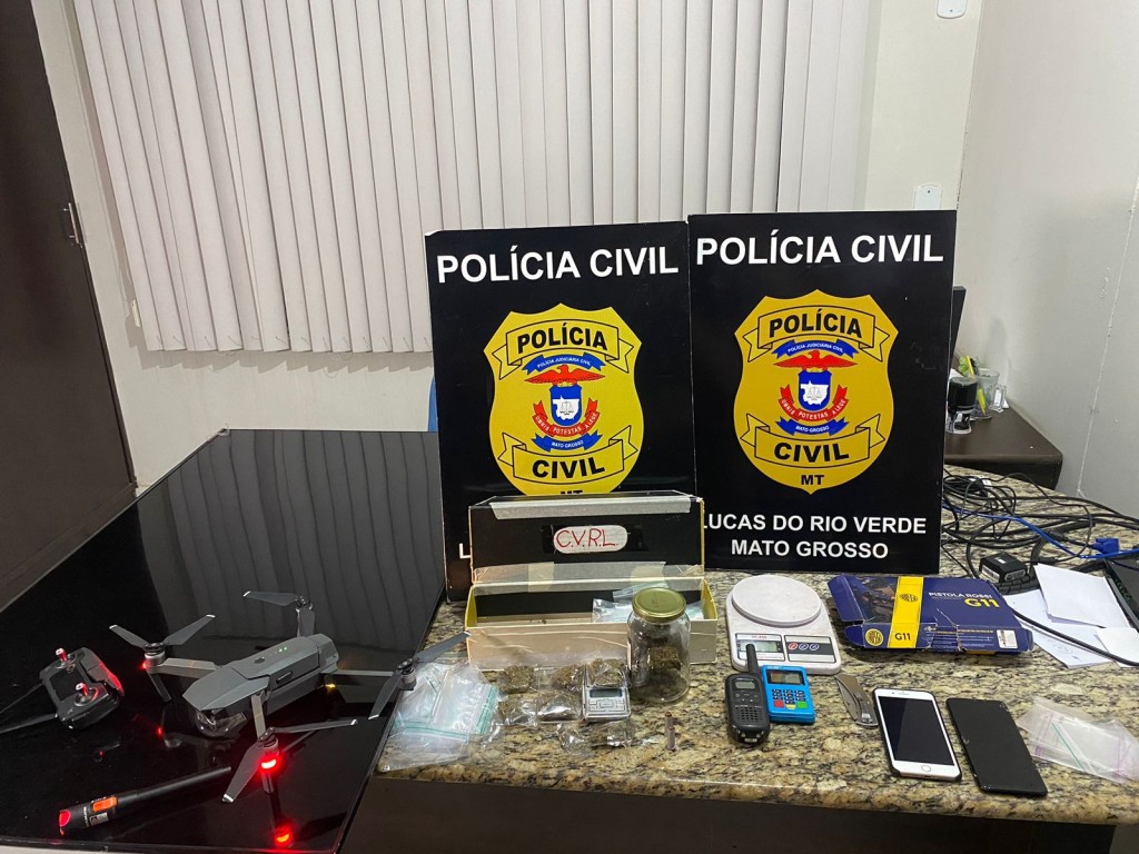 Envolvidos em tráfico de drogas e receptação são presos em Lucas do Rio Verde