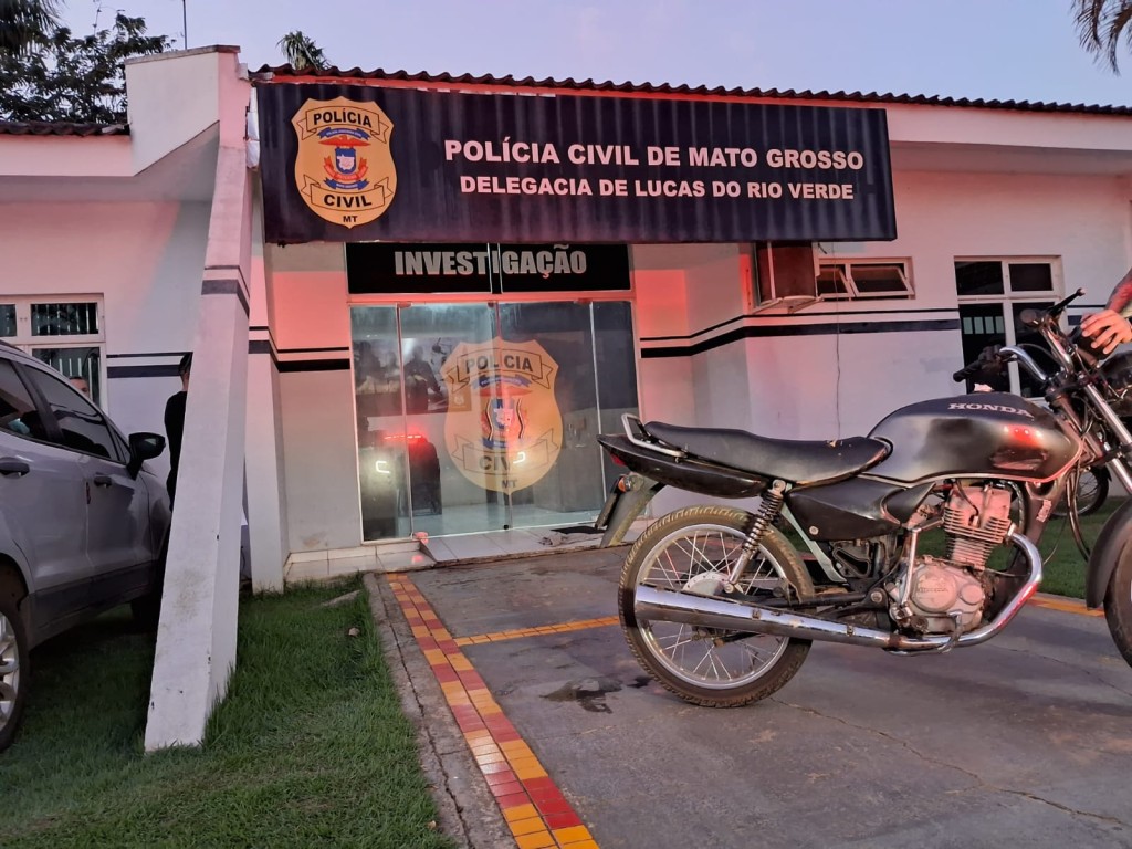 Polícia Civil recupera motocicleta com restrição de roubo/furto em Lucas do Rio Verde