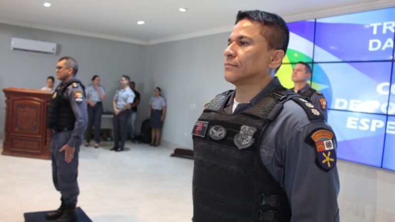 Coronel André Avelino Neto assume o Comando de Policiamento Especializado da PMMT