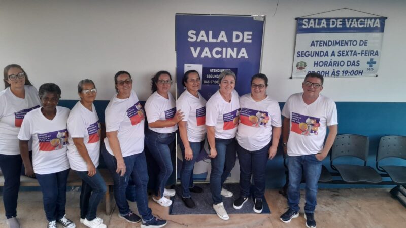 Equipes de vacina móvel da sala de vacinas realizaram a vacinação domiciliar neste sábado em Guarantã do Norte