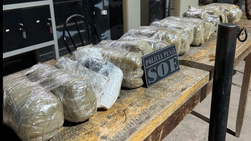 Polícia Penal intercepta entrada de celulares e outros produtos na Penitenciária Central do Estado