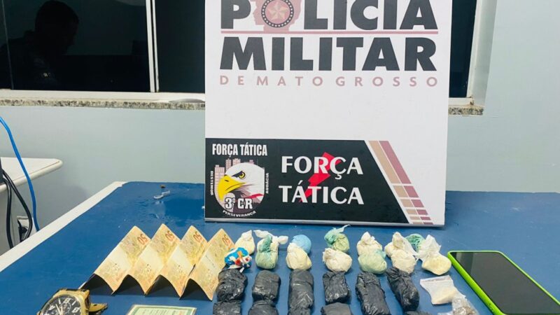 PM apreende adolescente suspeito de tráfico de drogas em Sinop