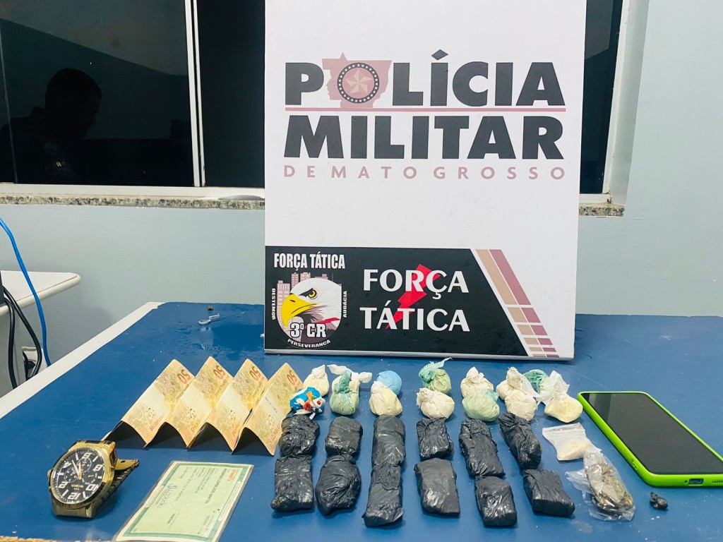 PM apreende adolescente suspeito de tráfico de drogas em Sinop