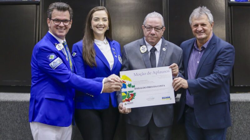 ALMT homenageia dirigentes e associados ao Lions Clube do Distrito LB-4