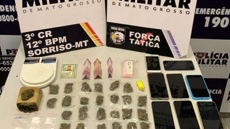 Força Tática detém cinco suspeitos por formação de quadrilha, apreende drogas e recupera veículo roubado