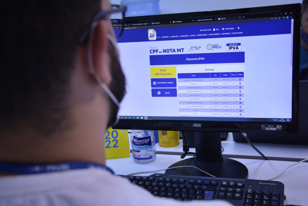 Motoristas têm até esta quarta-feira (29) para resgatar pontos do Nota MT e garantir desconto no IPVA