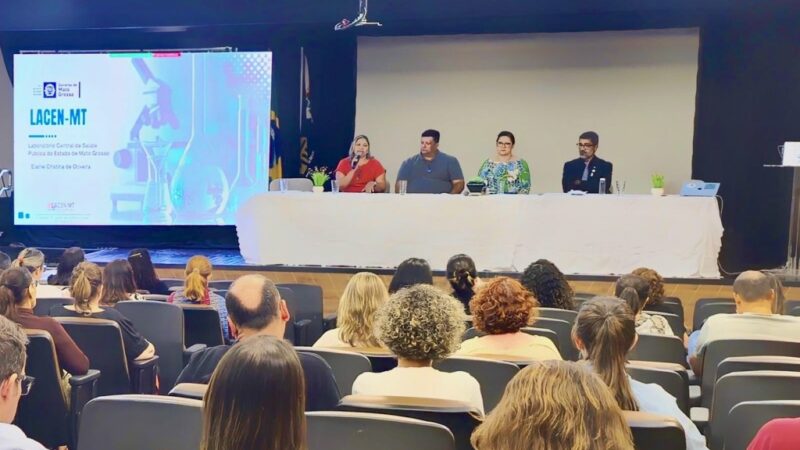 Lacen-MT realiza 1º Simpósio de Vigilância Laboratorial de Patógenos em Mato Grosso