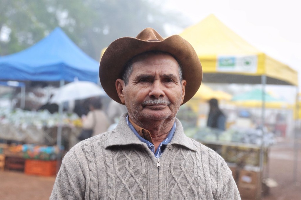 “Nova estrutura vai trazer o conforto que tanto precisamos”, afirma produtor que participa da feira de Chapada há 42 anos