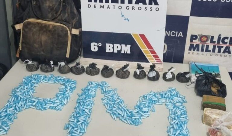 Polícia Militar conduz três pessoas por tráfico de drogas e apreende 830 porções de cocaína