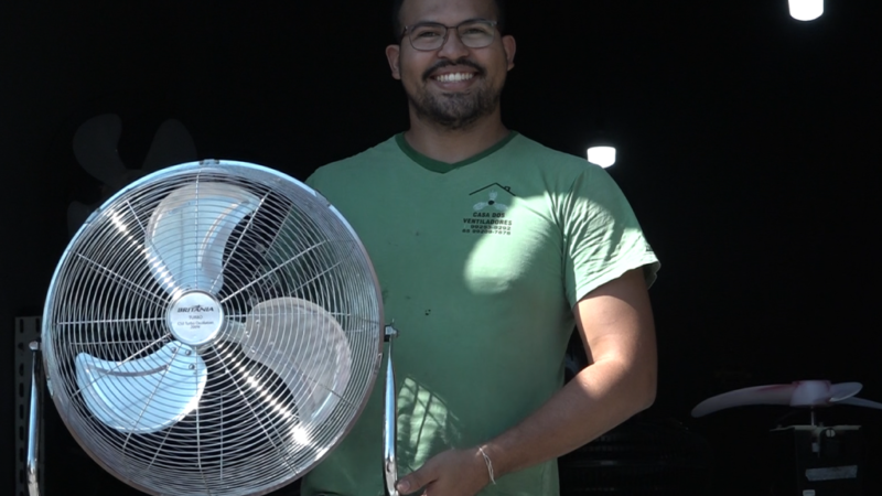 “A gente conseguiu melhorar estrutura e estoque com crédito do Estado”, afirma dono de loja de ventiladores