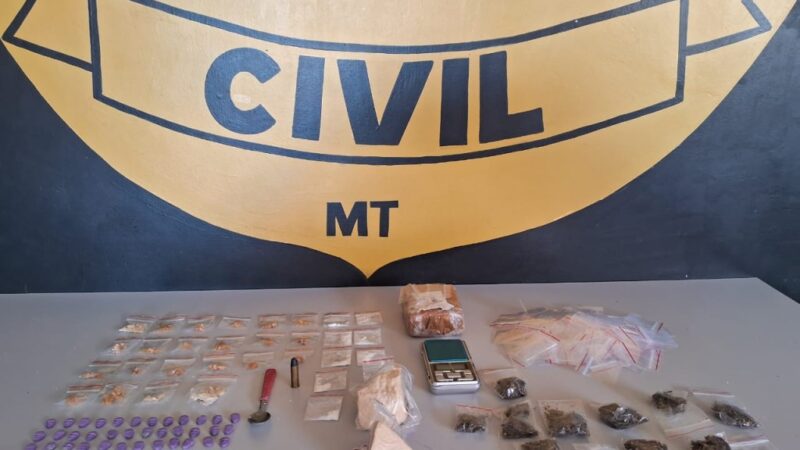 Polícia Civil prende seis membros de organização criminosa que estavam autuando com tráfico em Juína