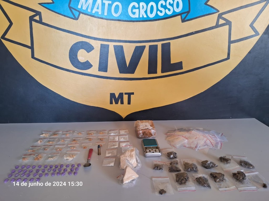 Polícia Civil prende seis membros de organização criminosa que estavam autuando com tráfico em Juína
