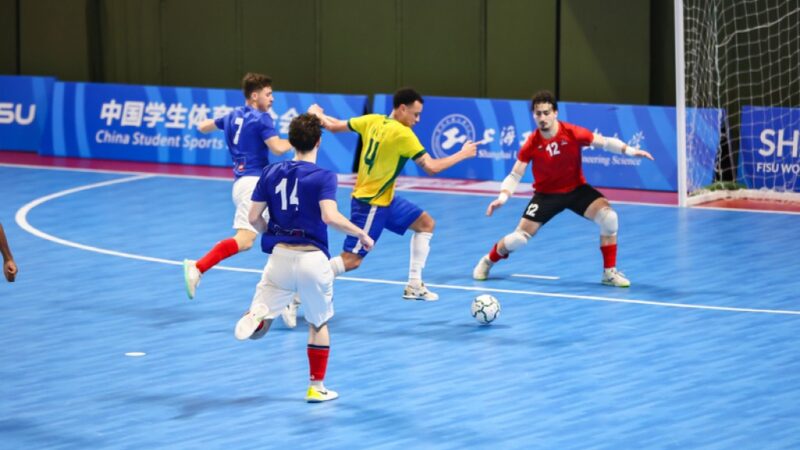 Mato-grossenses vencem a seleção da França e avançam para a final do Mundial de futsal universitário