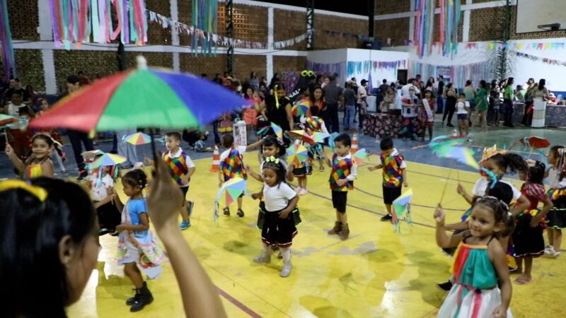 ESCOLA MUNICIPAL JANE PEREIRA LOPES REALIZOU ARRAIÁ COM APRESENTAÇÕES E COMIDAS TÍPICAS EM MATUPÁ