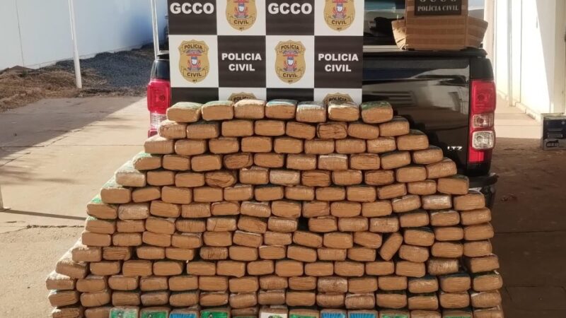 Polícia Civil apreende 210 tabletes de maconha em camionete na MT-010, em Cuiabá 