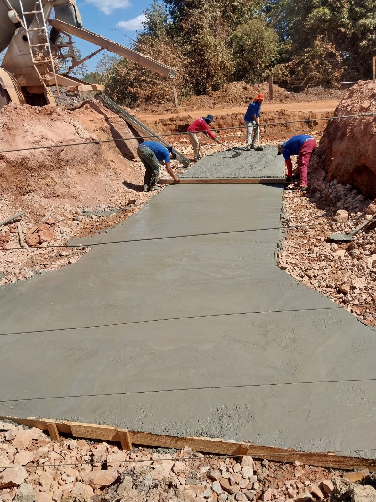 MAIS UMA GALERIA DE CONCRETO EM CONSTRUÇÃO NA LINHA JOÃO FIDÉLIS, GLEBA LIBERDADE EM MATUPÁ