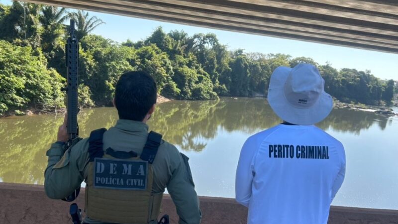 Polícia Civil e Politec fiscalizam propriedades rurais na região norte de MT que tinham sido embargadas