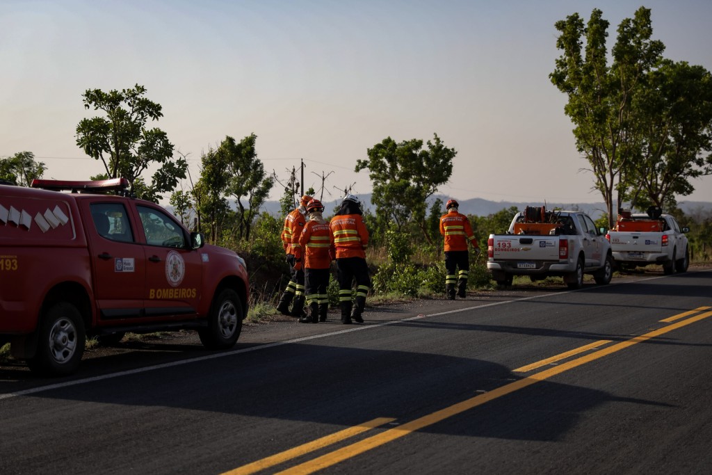 Corpo de Bombeiros faz mais uma ação de prevenção aos incêndios florestais em Chapada dos Guimarães nesta terça-feira (04)