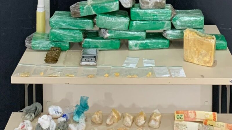 Traficantes que atuavam na modalidade delivery são presos com grande quantidade de drogas